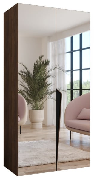 Szafa uchylna PIANO 3 100 wys 202 cm Orzech Warmia + u Czarny 1043498
