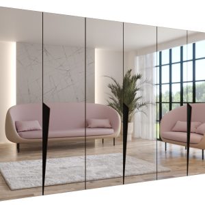Szafa uchylna PIANO 3 300 (3X100) wys 202 cm Orzech Warmia + u Czarny 1043517 Szafa uchylna PIANO 3 300 (3X100) wys 202 cm Orzech Warmia + u Czarny 1043517