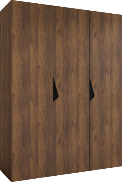 Szafa uchylna SANDI 1 150 wys 202 cm Orzech Warmia + u Czarny 1043486