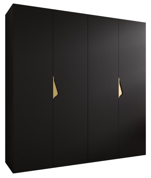 Szafa uchylna SANDI 1 200 wys 202 cm Czarny + u Złoty 790900