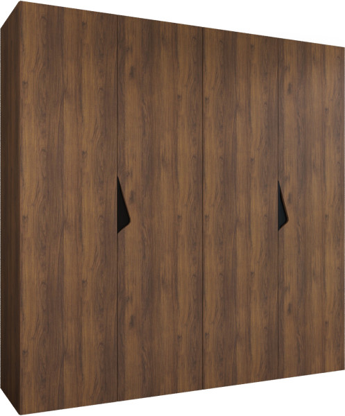 Szafa uchylna SANDI 1 200 wys 202 cm Orzech Warmia + u Czarny 1043571
