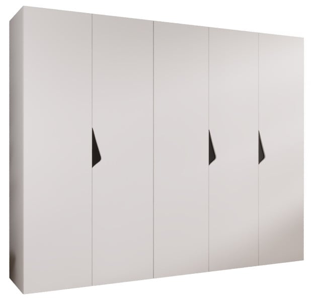 Szafa uchylna SANDI 1 250 wys 202 cm Biały + u Czarny 791045