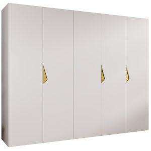 Szafa uchylna SANDI 1 250 wys 202 cm Biały + u Złoty 791039 Szafa uchylna SANDI 1 250 wys 202 cm Biały + u Złoty 791039