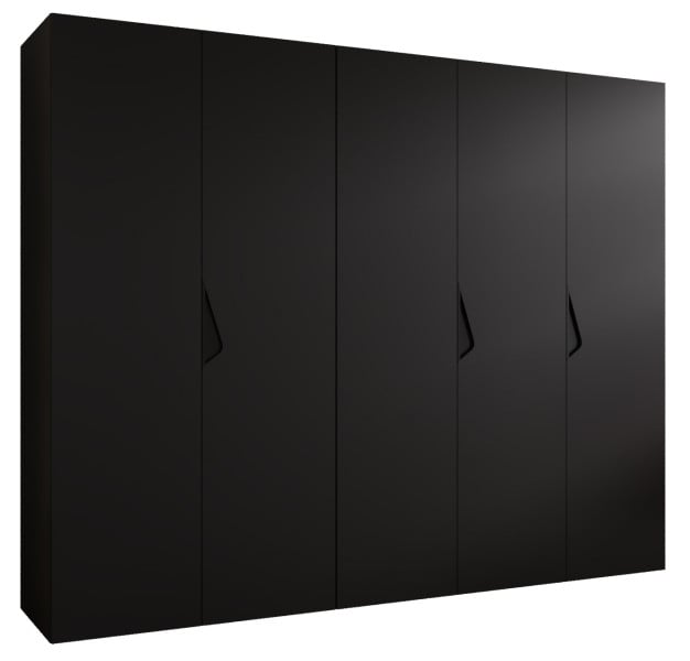 Szafa uchylna SANDI 1 250 wys 202 cm Czarny + u Czarny 790949