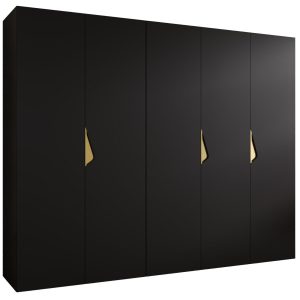 Szafa uchylna SANDI 1 250 wys 202 cm Czarny + u Złoty 790866 Szafa uchylna SANDI 1 250 wys 202 cm Czarny + u Złoty 790866