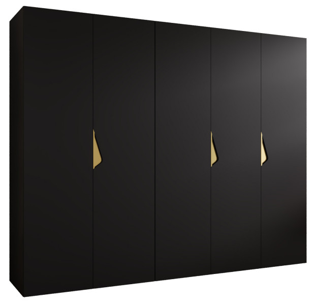 Szafa uchylna SANDI 1 250 wys 202 cm Czarny + u Złoty 790866