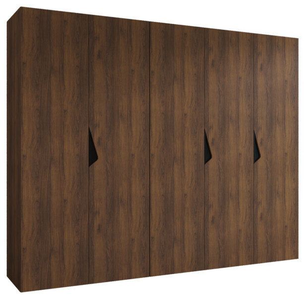 Szafa uchylna SANDI 1 250 wys 202 cm Orzech Warmia + u Czarny 1043538