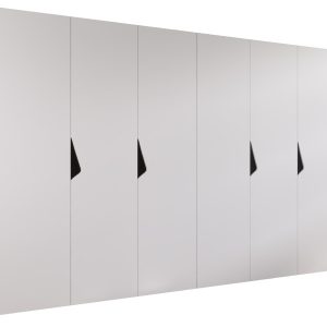 Szafa uchylna SANDI 1 300 (2X150) wys 202 cm Biały + u Czarny 790937 Szafa uchylna SANDI 1 300 (2X150) wys 202 cm Biały + u Czarny 790937