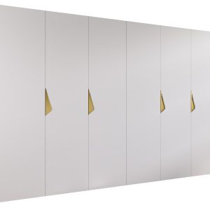 Szafa uchylna SANDI 1 300 (2X150) wys 202 cm Biały + u Złoty 791205 Szafa uchylna SANDI 1 300 (2X150) wys 202 cm Biały + u Złoty 791205