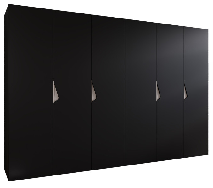 Szafa uchylna SANDI 1 300 (2X150) wys 202 cm Czarny + u Kaszmir 790996