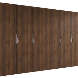 Szafa uchylna SANDI 1 300 (2X150) wys 202 cm Orzech Warmia + u Kaszmir 1043543