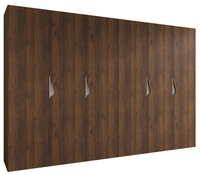 Szafa uchylna SANDI 1 300 (2X150) wys 202 cm Orzech Warmia + u Kaszmir 1043543