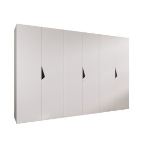 Szafa uchylna SANDI 1 300 (3X100) wys 202 cm Biały + u Czarny 790958