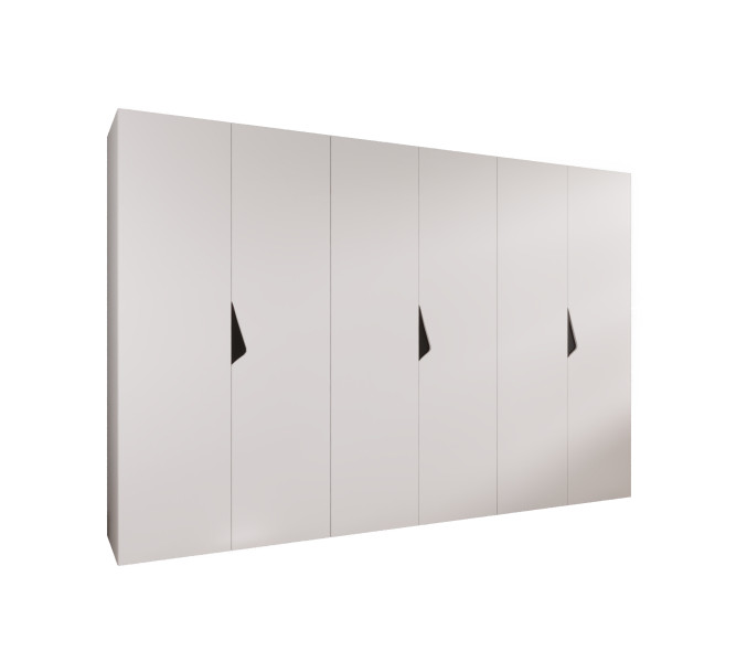 Szafa uchylna SANDI 1 300 (3X100) wys 202 cm Biały + u Czarny 790958