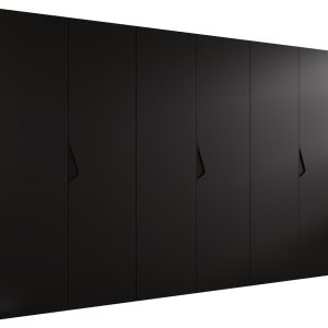 Szafa uchylna SANDI 1 300 (3X100) wys 202 cm Czarny + u Czarny 790881