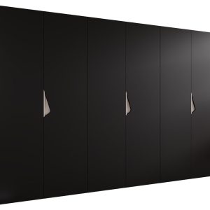 Szafa uchylna SANDI 1 300 (3X100) wys 202 cm Czarny + u Kaszmir 790960