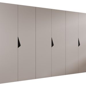 Szafa uchylna SANDI 1 300 (3X100) wys 202 cm Kaszmir + u Czarny 790854