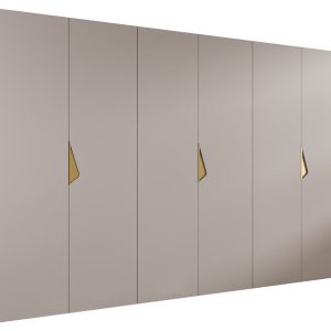 Szafa uchylna SANDI 1 300 (3X100) wys 202 cm Kaszmir + u Złoty 790876