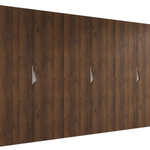 Szafa uchylna SANDI 1 300 (3X100) wys 202 cm Orzech Warmia + u Kaszmir 1043494