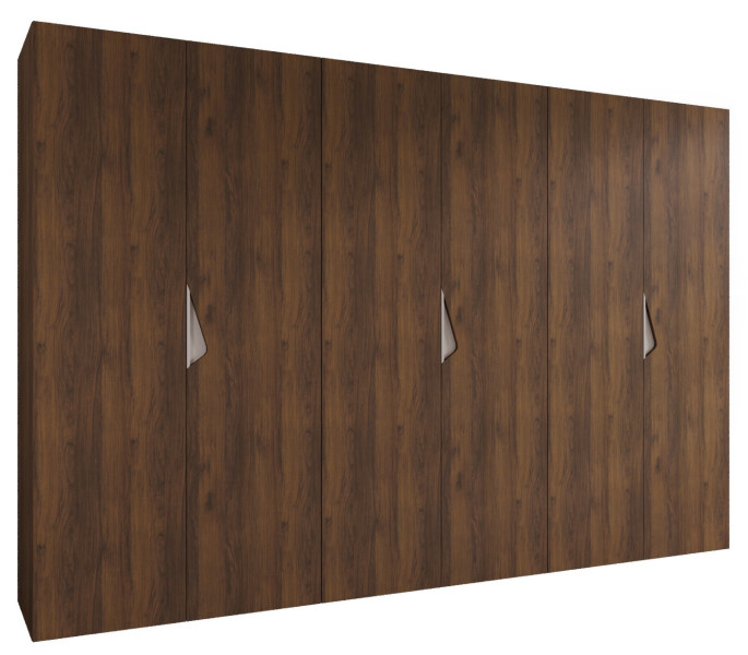 Szafa uchylna SANDI 1 300 (3X100) wys 202 cm Orzech Warmia + u Kaszmir 1043494