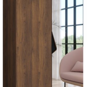 Szafa uchylna SANDI 2 100 wys 202 cm Orzech Warmia + u Czarny 1043558
