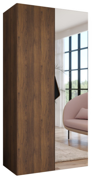 Szafa uchylna SANDI 2 100 wys 202 cm Orzech Warmia + u Czarny 1043558