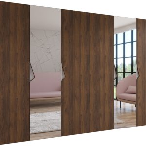 Szafa uchylna SANDI 2 300 (2X150) wys 202 cm Orzech Warmia + u Kaszmir 1043579