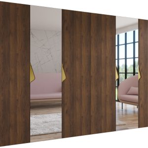 Szafa uchylna SANDI 2 300 (2X150) wys 202 cm Orzech Warmia + u Złoty 1043573