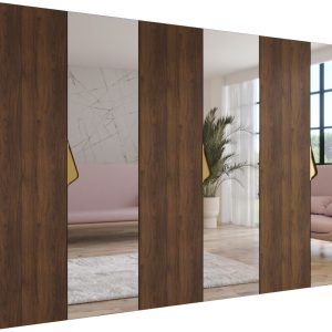 Szafa uchylna SANDI 2 300 (3X100) wys 202 cm Orzech Warmia + u Złoty 1043586