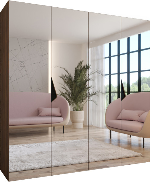 Szafa uchylna SANDI 3 200 wys 202 cm Orzech Warmia + u Czarny 1043483