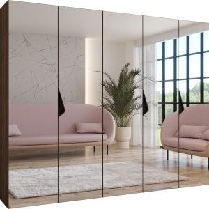 Szafa uchylna SANDI 3 250 wys 202 cm Orzech Warmia + u Czarny 1043522 Szafa uchylna SANDI 3 250 wys 202 cm Orzech Warmia + u Czarny 1043522