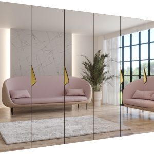 Szafa uchylna SANDI 3 300 (2X150) wys 202 cm Orzech Warmia + u Złoty 1043570 Szafa uchylna SANDI 3 300 (2X150) wys 202 cm Orzech Warmia + u Złoty 1043570