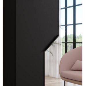 Szafa uchylna z lustrem ANDREW 2 100 wys 202 cm Czarny + u Czarny 787765 Szafa uchylna z lustrem ANDREW 2 100 wys 202 cm Czarny + u Czarny 787765