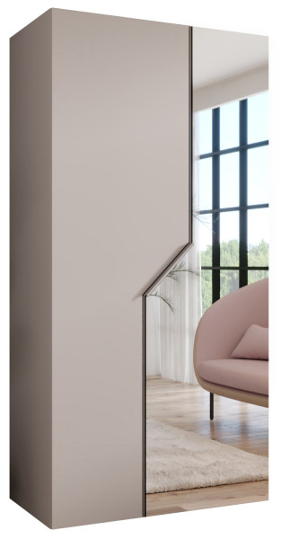 Szafa uchylna z lustrem ANDREW 2 100 wys 202 cm Kaszmir + u Kaszmir 787706