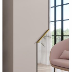 Szafa uchylna z lustrem ANDREW 2 100 wys 202 cm Kaszmir + u Złoty 787717 Szafa uchylna z lustrem ANDREW 2 100 wys 202 cm Kaszmir + u Złoty 787717