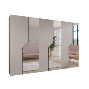 Szafa uchylna z lustrem ANDREW 2 300 wys 202 cm Kaszmir + u Kaszmir 787735