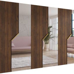 Szafa uchylna z lustrem ANDREW 2 300 wys 202 cm Orzech Warmia + u Złoty 1043550