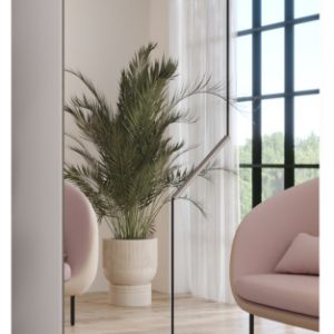 Szafa uchylna z lustrem ANDREW 3 100 wys 202 cm Biały + u Kaszmir 787752