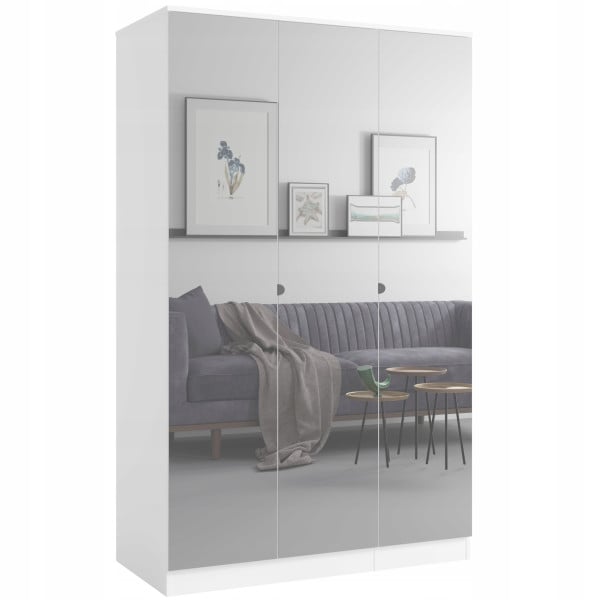 Szafa uchylna z lustrem Monza 3D 120 Biała 668492