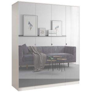 Szafa uchylna z lustrem Monza 4D 160 Kaszmir 673130 Szafa uchylna z lustrem Monza 4D 160 Kaszmir 673130