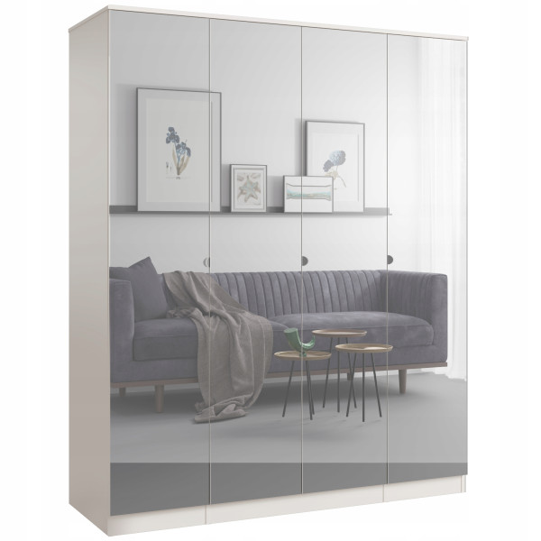 Szafa uchylna z lustrem Monza 4D 160 Kaszmir 673130