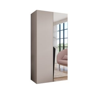 Szafa uchylna z lustrem PIANO 2 100 wys 202 cm Kaszmir + u Czarny 790867 Szafa uchylna z lustrem PIANO 2 100 wys 202 cm Kaszmir + u Czarny 790867