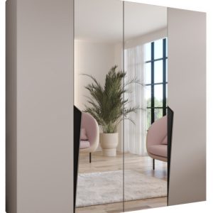 Szafa uchylna z lustrem PIANO 2 200 wys 202 cm Kaszmir + u Czarny 790897 Szafa uchylna z lustrem PIANO 2 200 wys 202 cm Kaszmir + u Czarny 790897