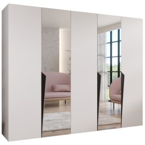 Szafa uchylna z lustrem PIANO 2 250 wys 202 cm Biały + u Czarny 790818 Szafa uchylna z lustrem PIANO 2 250 wys 202 cm Biały + u Czarny 790818