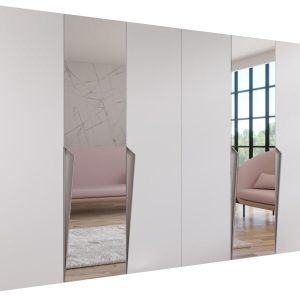 Szafa uchylna z lustrem PIANO 2 300 (2X150) wys 202 cm Biały + u Kaszmir 790829 Szafa uchylna z lustrem PIANO 2 300 (2X150) wys 202 cm Biały + u Kaszmir 790829