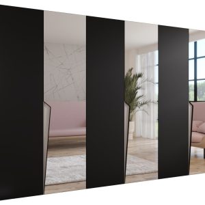 Szafa uchylna z lustrem PIANO 2 300 (3X100) wys 202 cm Czarny + u Kaszmir 790939 Szafa uchylna z lustrem PIANO 2 300 (3X100) wys 202 cm Czarny + u Kaszmir 790939