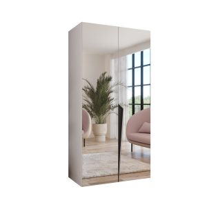 Szafa uchylna z lustrem PIANO 3 100 wys 202 cm Biały + u Czarny 790822 Szafa uchylna z lustrem PIANO 3 100 wys 202 cm Biały + u Czarny 790822