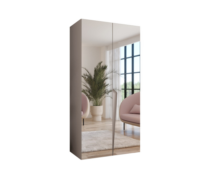 Szafa uchylna z lustrem PIANO 3 100 wys 202 cm Kaszmir + u Kaszmir 790698