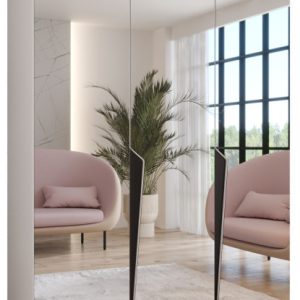 Szafa uchylna z lustrem PIANO 3 150 wys 202 cm Biały + u Czarny 790880 Szafa uchylna z lustrem PIANO 3 150 wys 202 cm Biały + u Czarny 790880