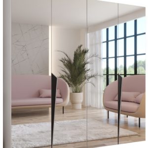 Szafa uchylna z lustrem PIANO 3 200 wys 202 cm Biały + u Czarny 791144 Szafa uchylna z lustrem PIANO 3 200 wys 202 cm Biały + u Czarny 791144